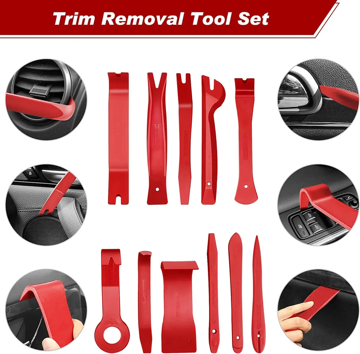 Auto Interior Disassembly Kit Car Plastic Trim Removal Tool Car Clips Puller Diy Panel Tools For Auto Trim Puller Set - Image 2